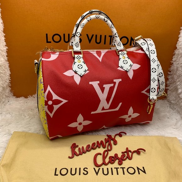 Louis Vuitton Handbags - ❌❌ Louis Vuitton Giant Speedy red/pink bag